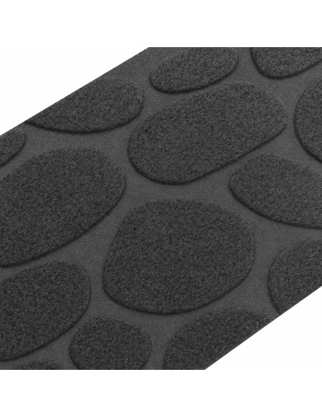 Tappeti per scale 15 pz 76 x 20 cm Grigio Scuro Poliestere