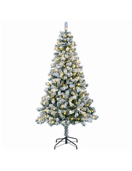 Albero di Natale Artificiale con Rami Pieghevoli 240 cm 300 LED