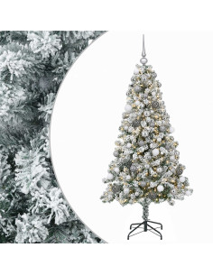 Albero di Natale Artificiale con Palline 240 cm 300 LED 2
