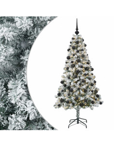 Albero di Natale Artificiale con Palline 240 cm 300 LED 2