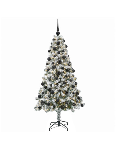 Albero di Natale Artificiale con Palline 240 cm 300 LED