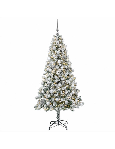 Albero di Natale Artificiale con Palline 240 cm 300 LED