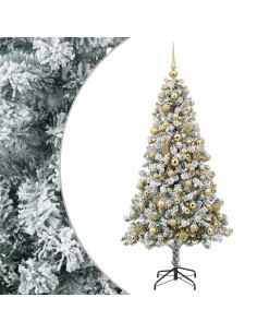 Albero di Natale Artificiale con Palline 240 cm 300 LED 2
