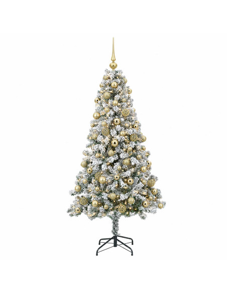 Albero di Natale Artificiale con Palline 240 cm 300 LED