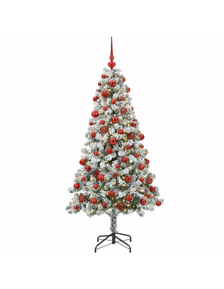Albero di Natale Artificiale con Palline 240 cm 300 LED