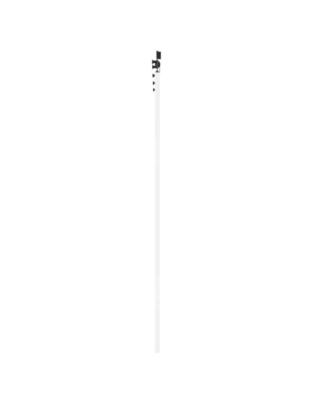 Porta scorrevole 78 x 211 cm Legno ingegnerizzato Bianco e Nero