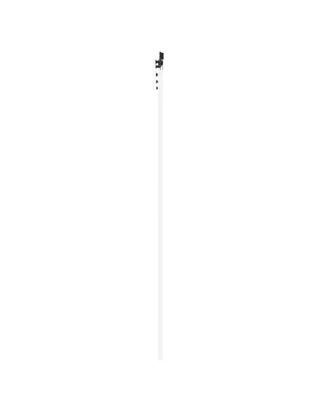 Porta scorrevole 93 x 232 cm Legno ingegnerizzato Bianco e Nero