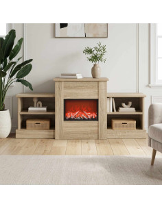 Caminetto elettrico Sonoma 110 x 30 x 50 cm