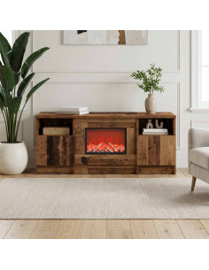 Caminetto elettrico Legno antico 98 x 28,5 x 40,5 cm