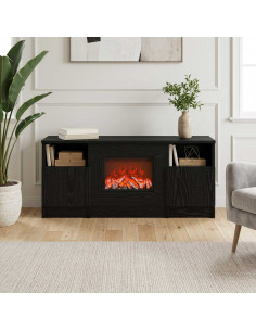 Caminetto elettrico Rovere Nero 98 x 28,5 x 40,5 cm