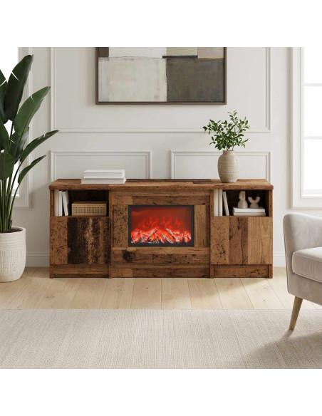 Caminetto elettrico Rovere Artigianale 98 x 28,5 x 40,5 cm