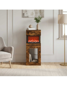 Caminetto elettrico Rovere Fumo 35 x 30 x 86 cm