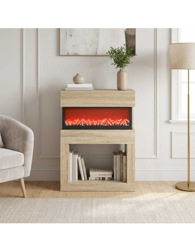 Caminetto elettrico Sonoma 64 x 30 x 87 cm Legno ingegnerizzato