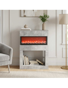 Caminetto elettrico Cemento 64 x 30 x 87 cm