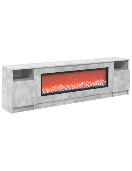Caminetto elettrico Cemento 165 x 28,5 x 47 cm