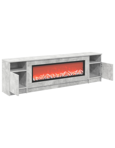 Caminetto elettrico Cemento 165 x 28,5 x 47 cm