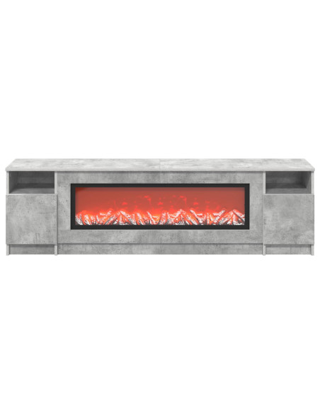 Caminetto elettrico Cemento 165 x 28,5 x 47 cm