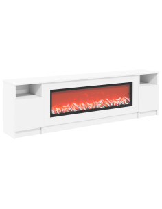 Caminetto elettrico Bianco 165 x 28,5 x 47 cm 2