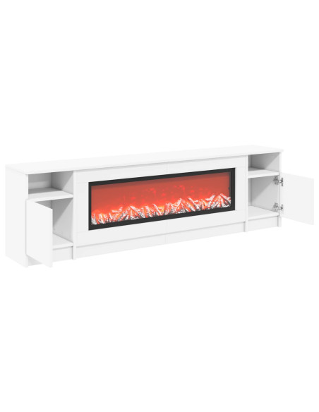 Caminetto elettrico Bianco 165 x 28,5 x 47 cm