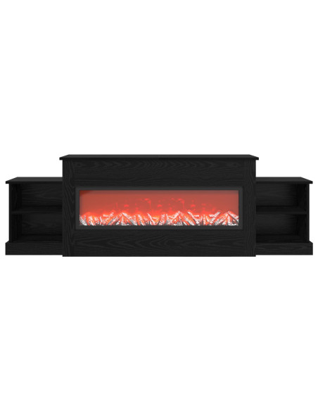 Caminetto elettrico Rovere Nero 177 x 30 x 56,5 cm