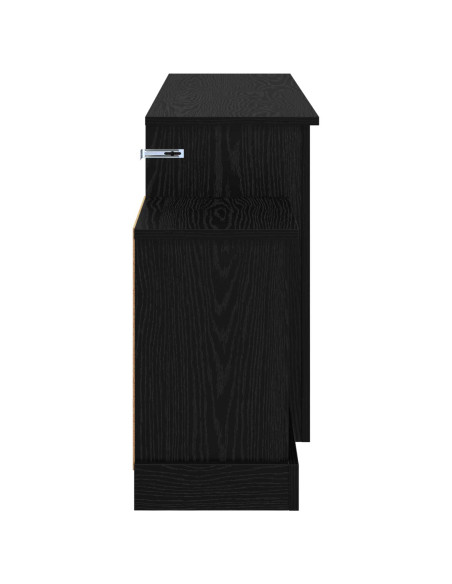 Caminetto elettrico Rovere Nero 177 x 30 x 56,5 cm