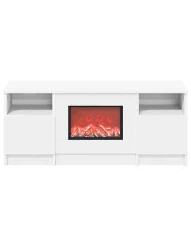 Caminetto elettrico Bianco 98 x 28,5 x 40,5 cm