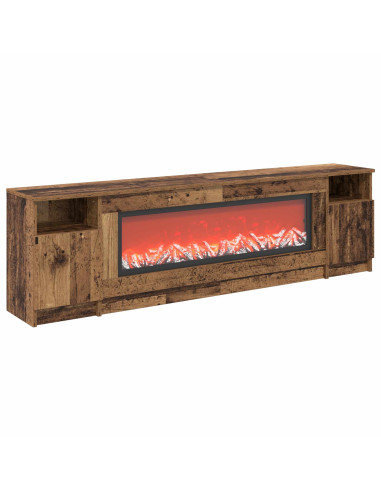 Caminetto elettrico Legno antico 165 x 28,5 x 47 cm