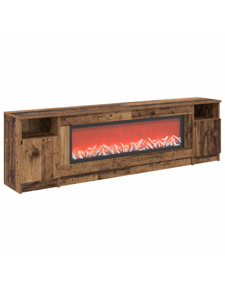 Caminetto elettrico Legno antico 165 x 28,5 x 47 cm