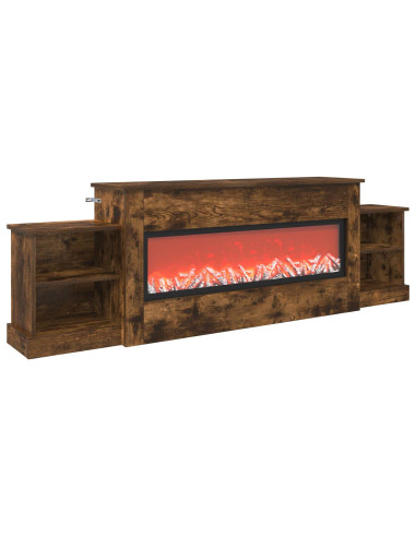 Caminetto elettrico Rovere Fumo 177 x 30 x 56,5 cm