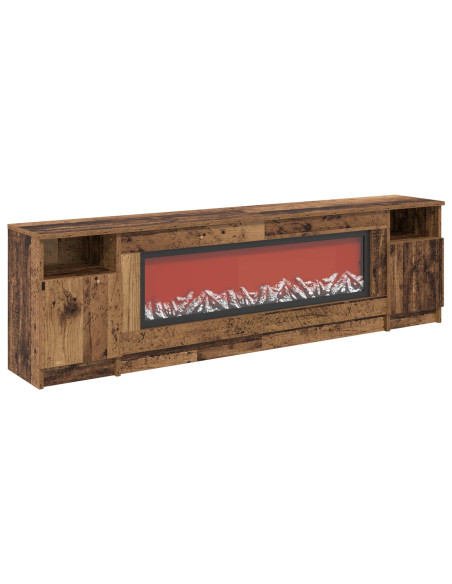 Caminetto elettrico Legno antico 165 x 28,5 x 47 cm