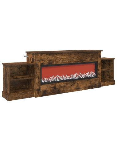 Caminetto elettrico Rovere Fumo 177 x 30 x 56,5 cm