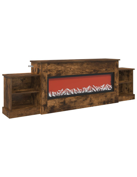 Caminetto elettrico Rovere Fumo 177 x 30 x 56,5 cm
