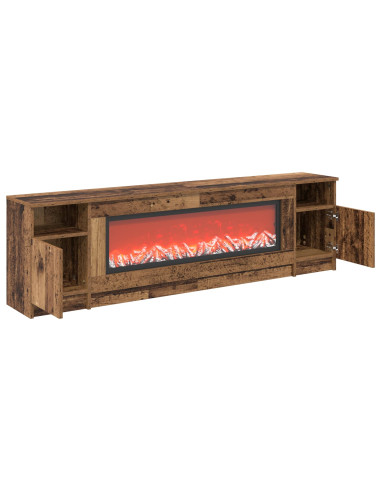 Caminetto elettrico Legno antico 165 x 28,5 x 47 cm
