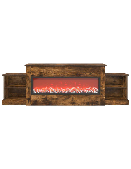 Caminetto elettrico Rovere Fumo 177 x 30 x 56,5 cm