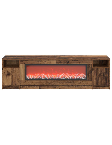 Caminetto elettrico Legno antico 165 x 28,5 x 47 cm