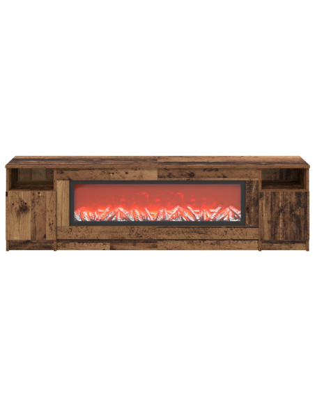 Caminetto elettrico Legno antico 165 x 28,5 x 47 cm