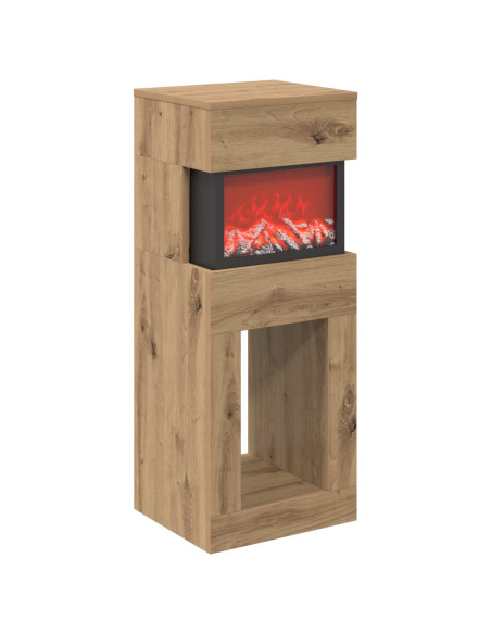 Caminetto elettrico Rovere Artigianale 35 x 30 x 86 cm