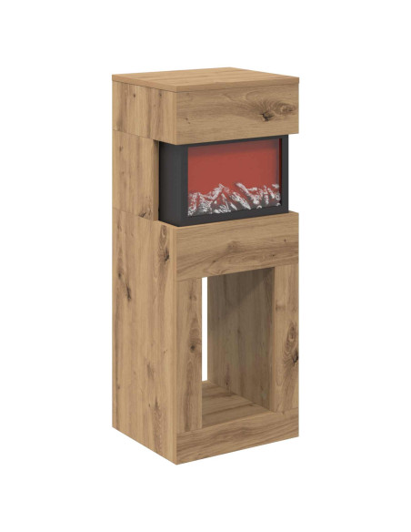 Caminetto elettrico Rovere Artigianale 35 x 30 x 86 cm