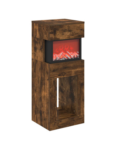 Caminetto elettrico Rovere Fumo 35 x 30 x 86 cm