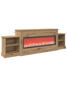 Caminetto elettrico Rovere Artigianale 177 x 30 x 56,5 cm 2