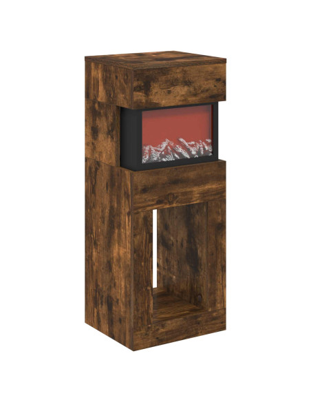Caminetto elettrico Rovere Fumo 35 x 30 x 86 cm