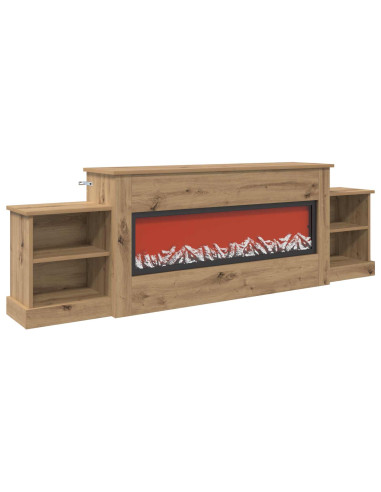 Caminetto elettrico Rovere Artigianale 177 x 30 x 56,5 cm