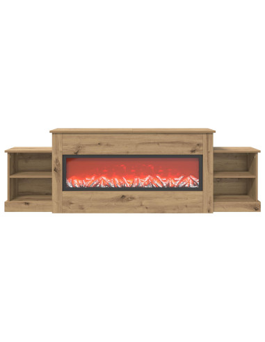 Caminetto elettrico Rovere Artigianale 177 x 30 x 56,5 cm