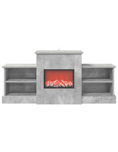 Caminetto elettrico Cemento 110 x 30 x 50 cm