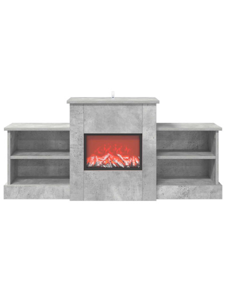 Caminetto elettrico Cemento 110 x 30 x 50 cm