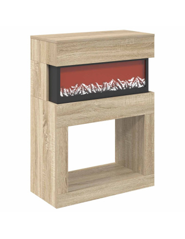 Caminetto elettrico Sonoma 64 x 30 x 87 cm Legno ingegnerizzato