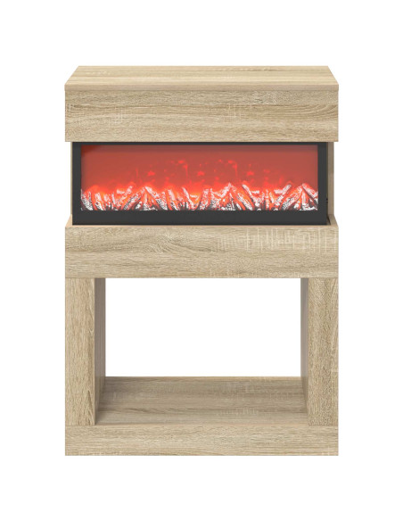 Caminetto elettrico Sonoma 64 x 30 x 87 cm Legno ingegnerizzato