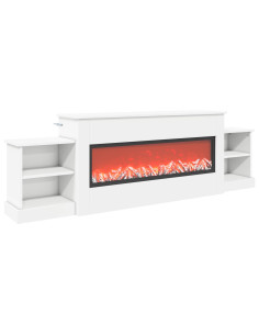 Caminetto elettrico Bianco 177 x 30 x 56,5 cm 2