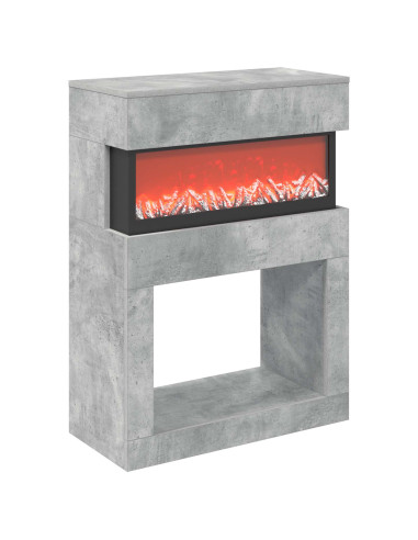 Caminetto elettrico Cemento 64 x 30 x 87 cm