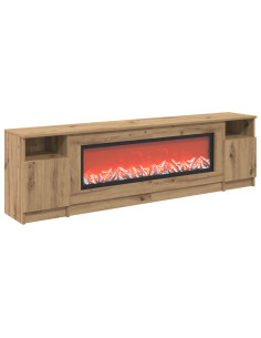 Caminetto elettrico Rovere Artigianale 165 x 28,5 x 47 cm 2